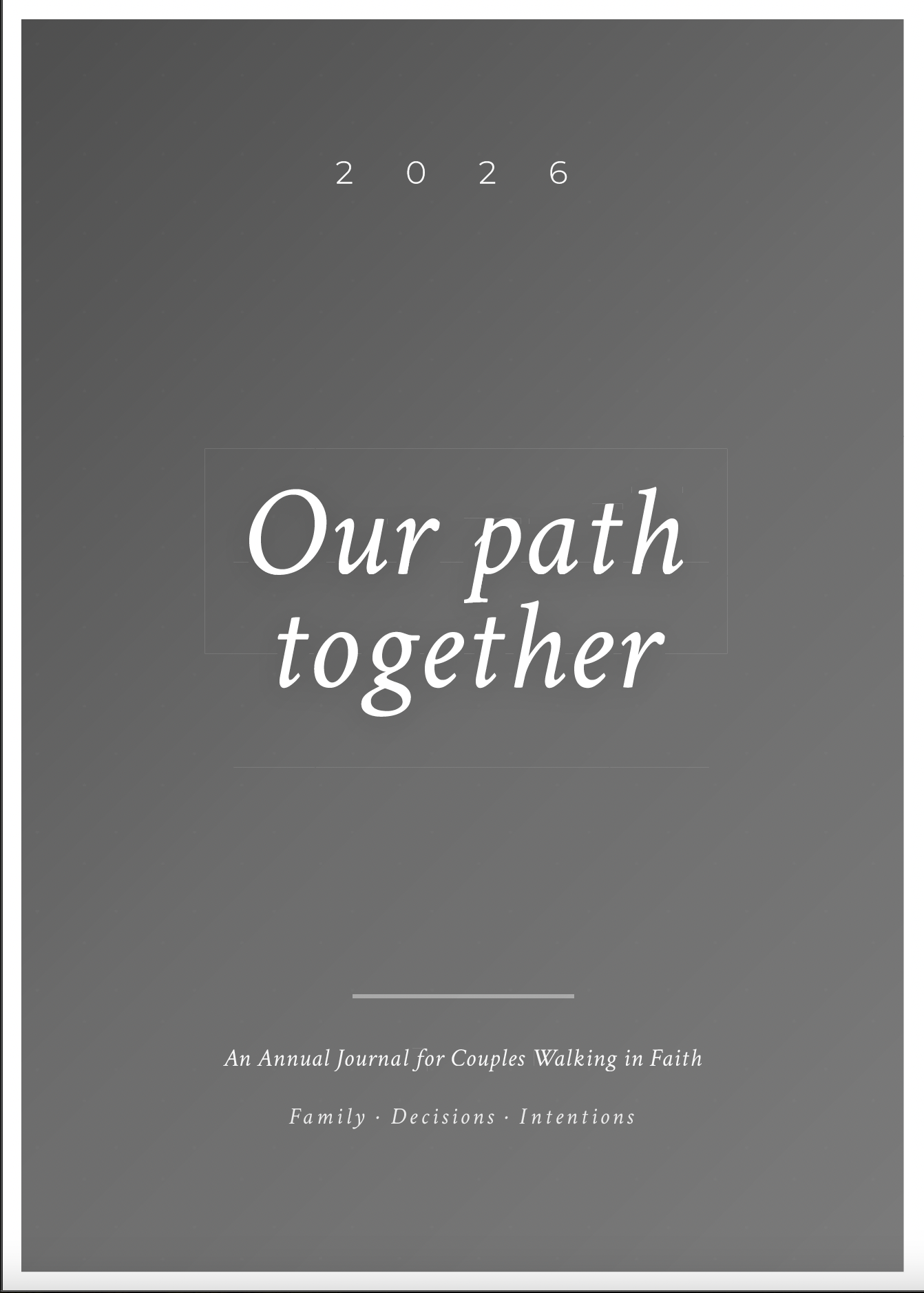 Our Path Together Journal